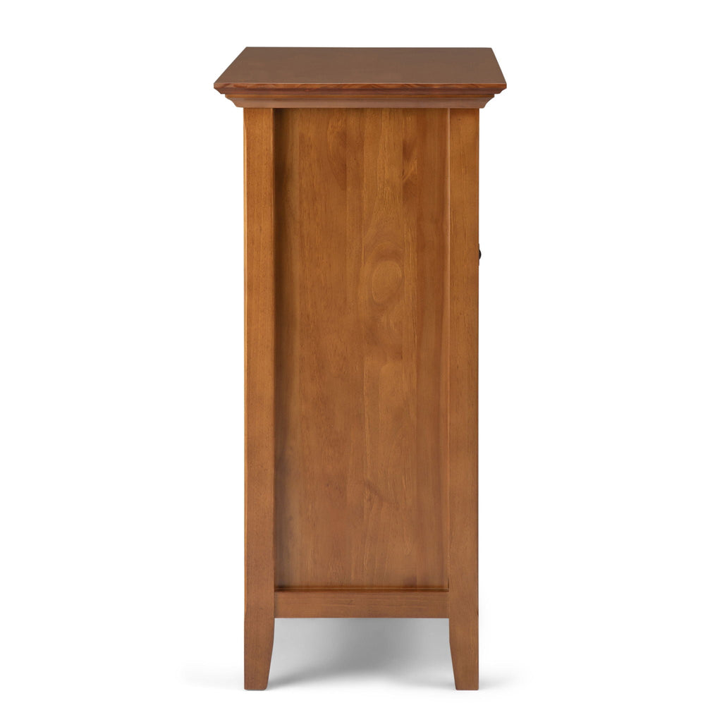 Handcrafted Medium Storage Cabinet with Adjustable Shelves - Dark Brown, Light Brown, Black, White
