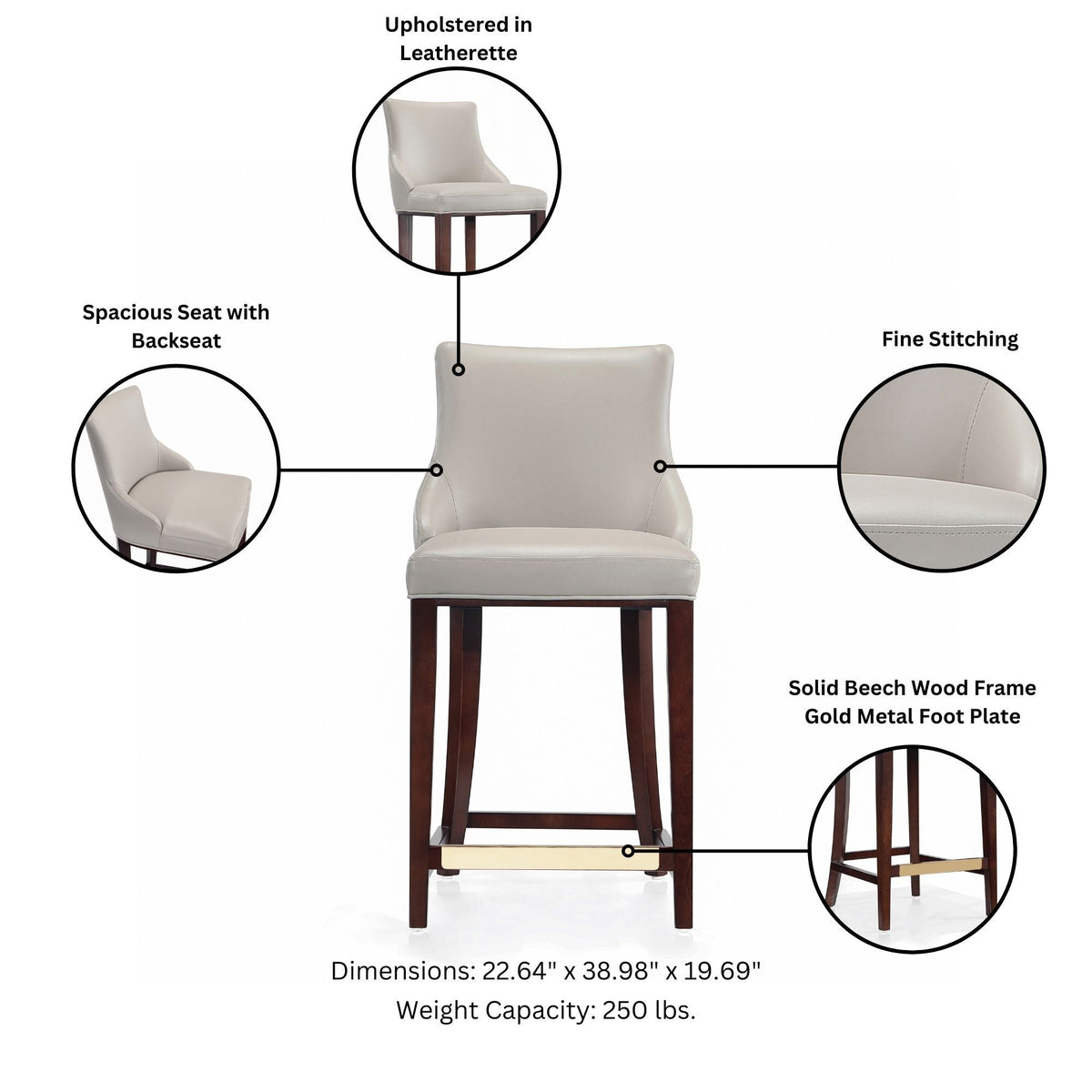Shubert Counter Stool