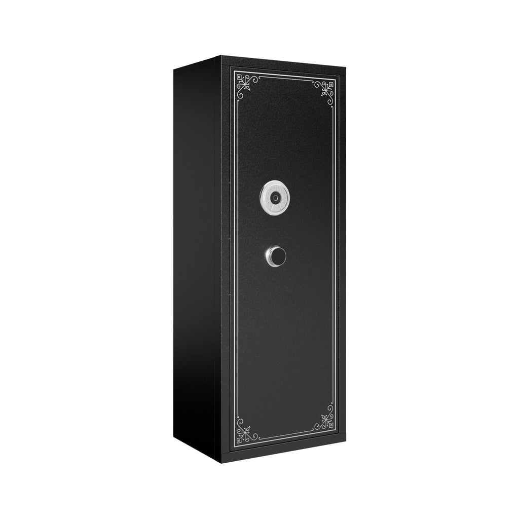 Extra-Large 12-Gun Fingerprint Lock Safe With Keypad, Alarm, Rifle And Pistol Storage (SAK94361)