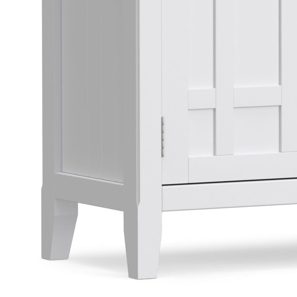 White Sideboard Buffet with Adjustable Storage - 54 in Wide