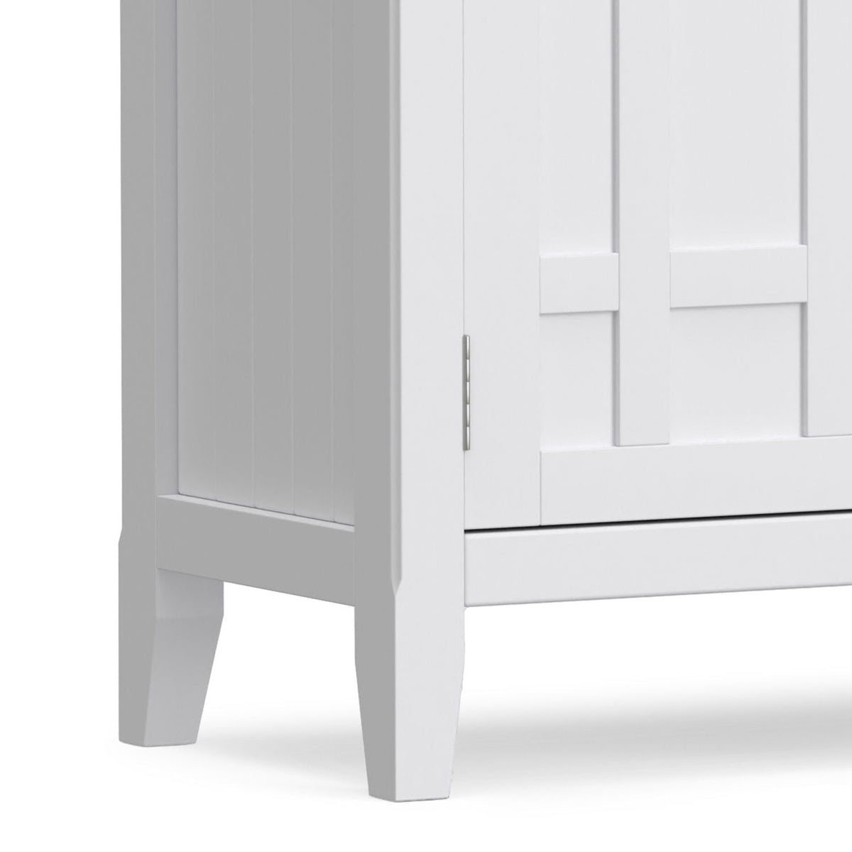 White Sideboard Buffet with Adjustable Storage - 54 in Wide