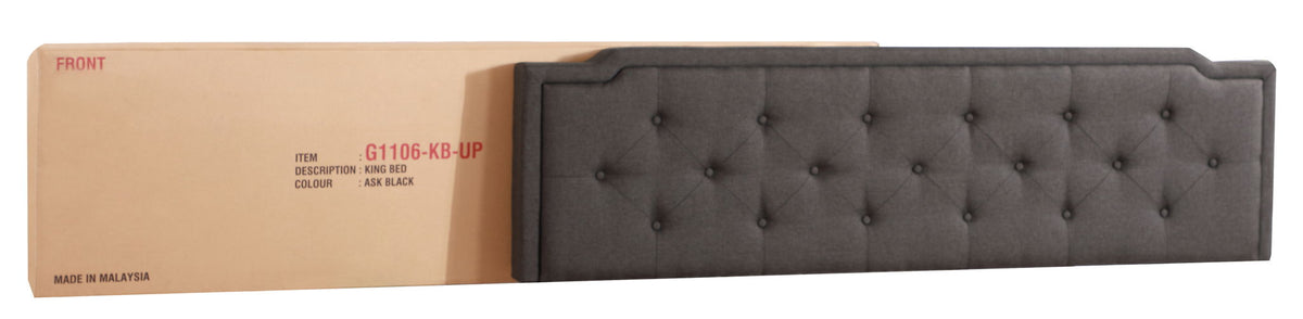 Button Tufted Upholstered Bed with Charming Design - Multiple Colors