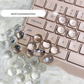 Heightened DIY Crystal Glass Ball Keyboard Stickers