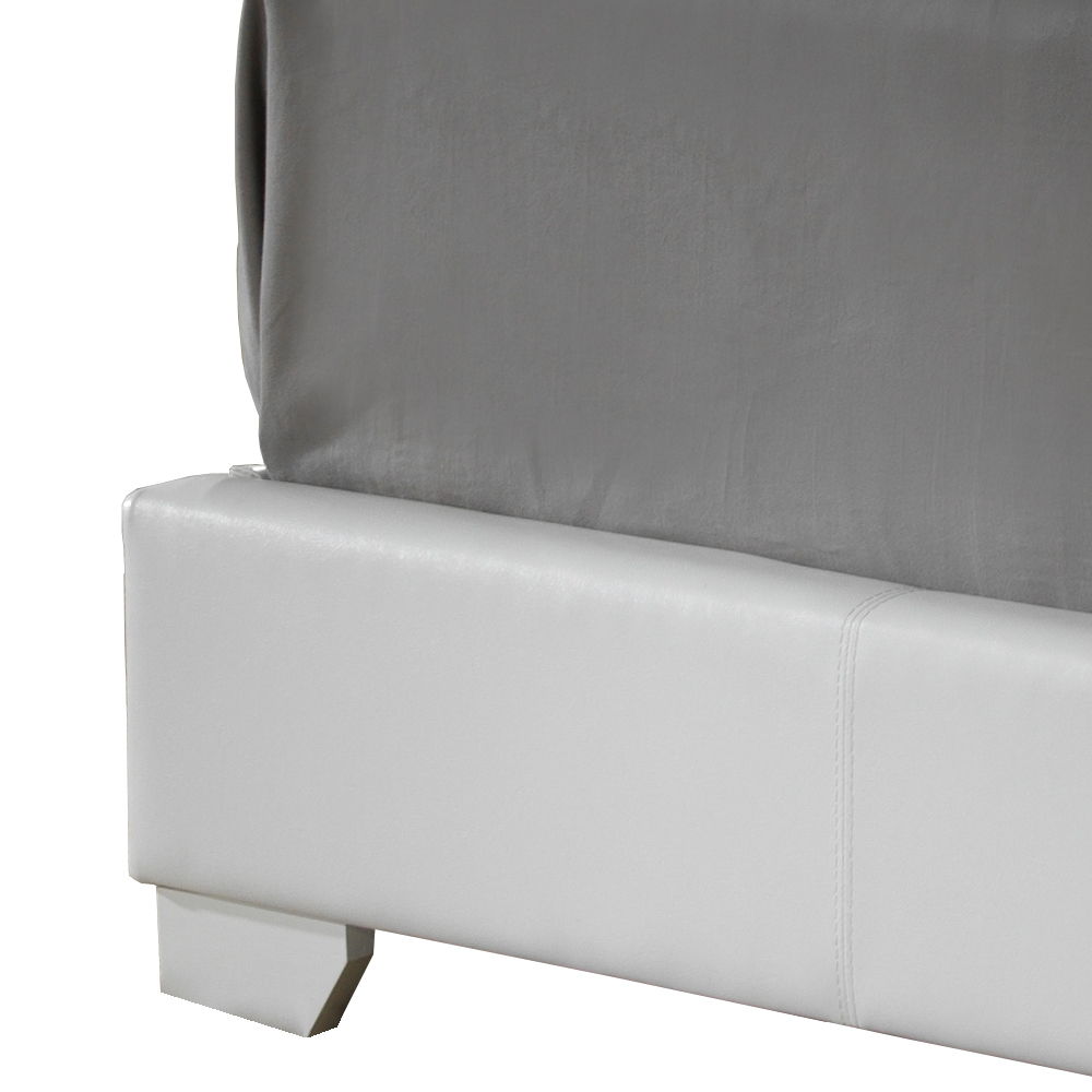 Elegant Platform Bed with Upholstered Finish - Multiple Colors