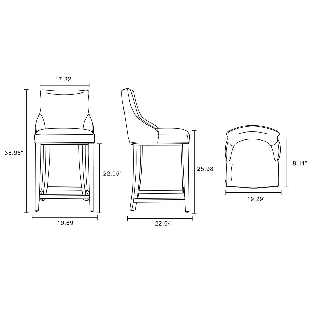 Shubert Counter Stool