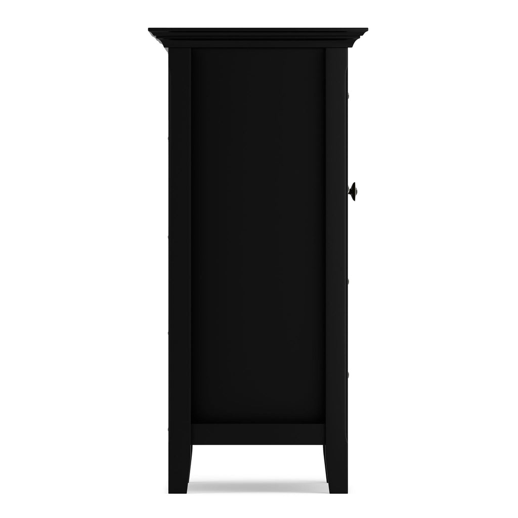 Handcrafted Medium Storage Cabinet with Adjustable Shelves - Dark Brown, Light Brown, Black, White