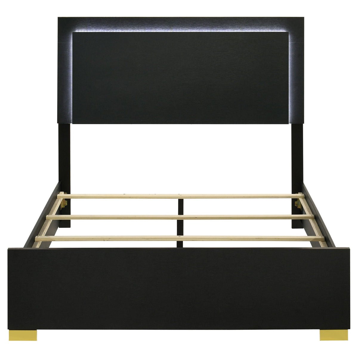 Jeremiah LED Panel Bed With Touch Controlled Lighting