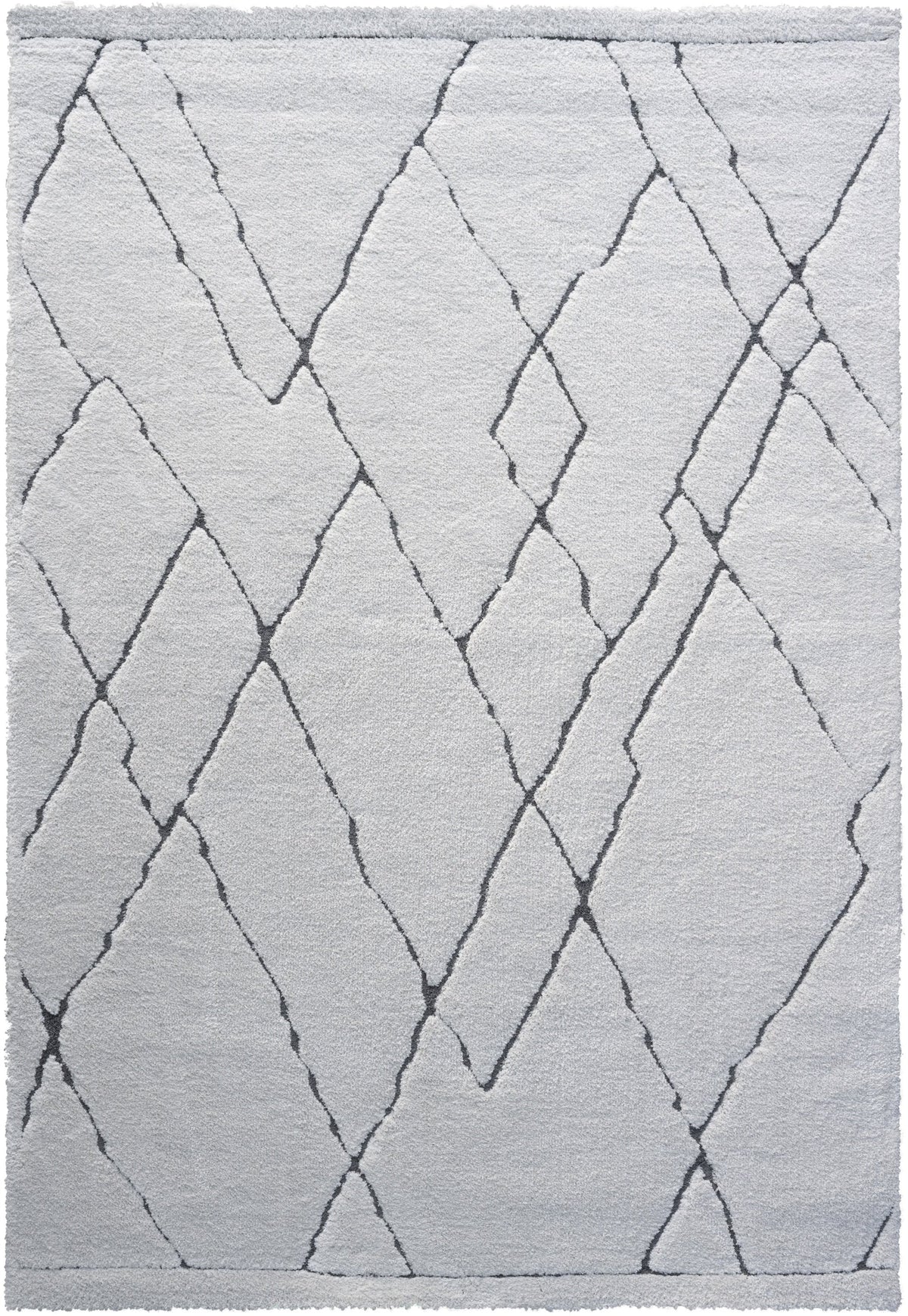 Nina Madison Ivory and Charcoal Recycled Polyester Area Rug