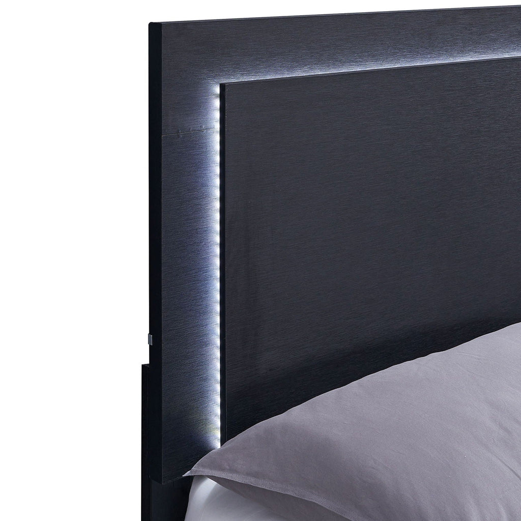 Jeremiah LED Panel Bed With Touch Controlled Lighting