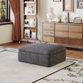 Dark Ottoman with Modular Design - Dark
