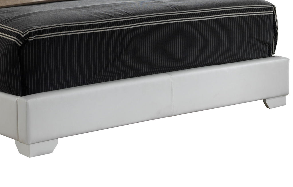 Elegant Platform Bed with Upholstered Finish - Multiple Colors