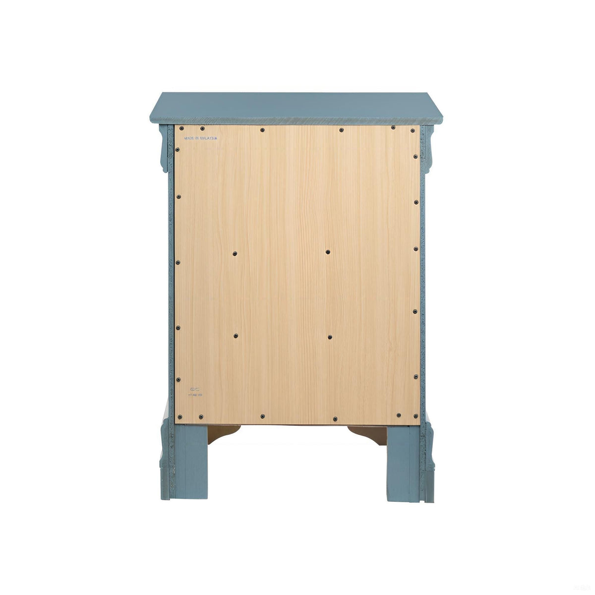 Louis Phillipe Wood Nightstand with Storage Drawers - Multiple Colors