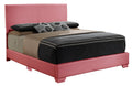 Elegant Platform Bed with Upholstered Finish - Multiple Colors