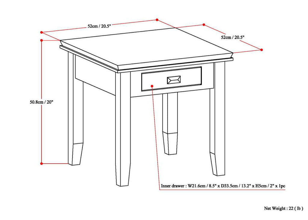 Artisan - Handcrafted End Table