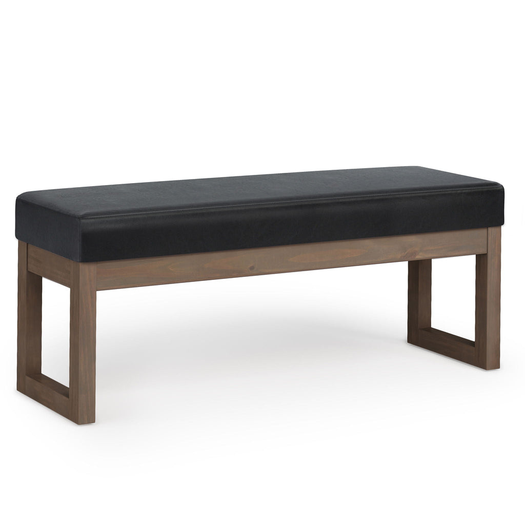 Milltown Upholstered Ottoman Bench with Versatile Design - Multiple Colors