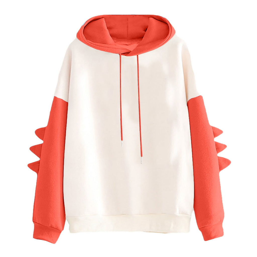 Cartoon Dinosaur Contrast Korean Sweater