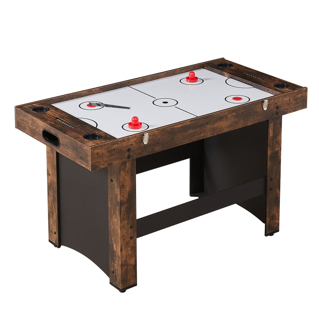 54" 3-in-1 Air Hockey Table with Foosball and Ping Pong