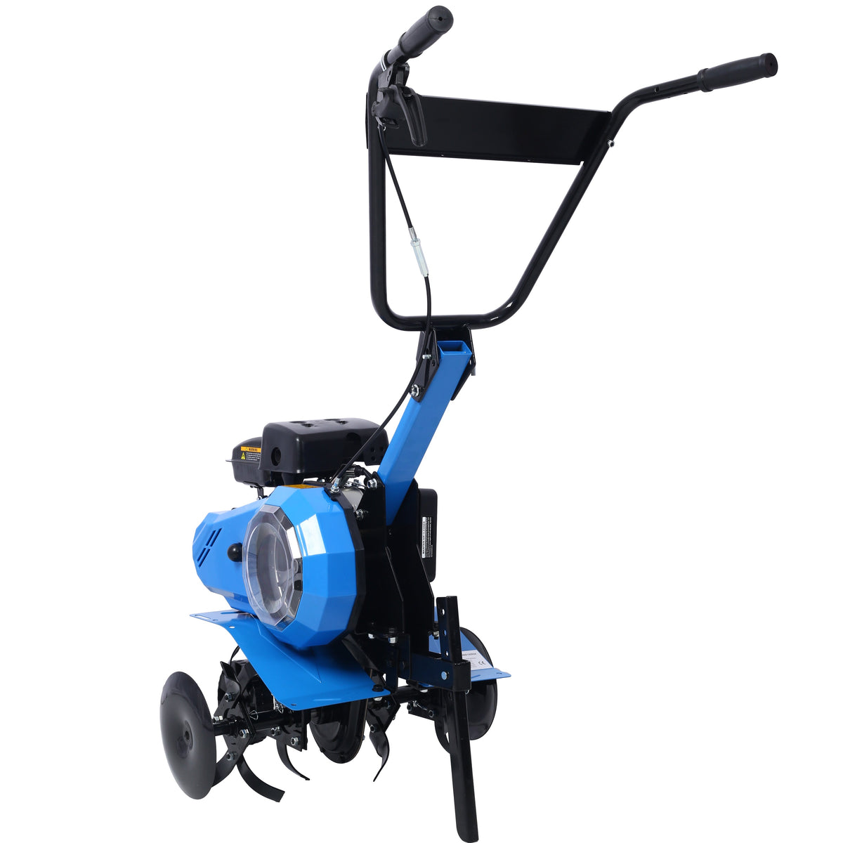 Gas-Powered Steel Tiller with 45.6-Inch Wide Path – Steel