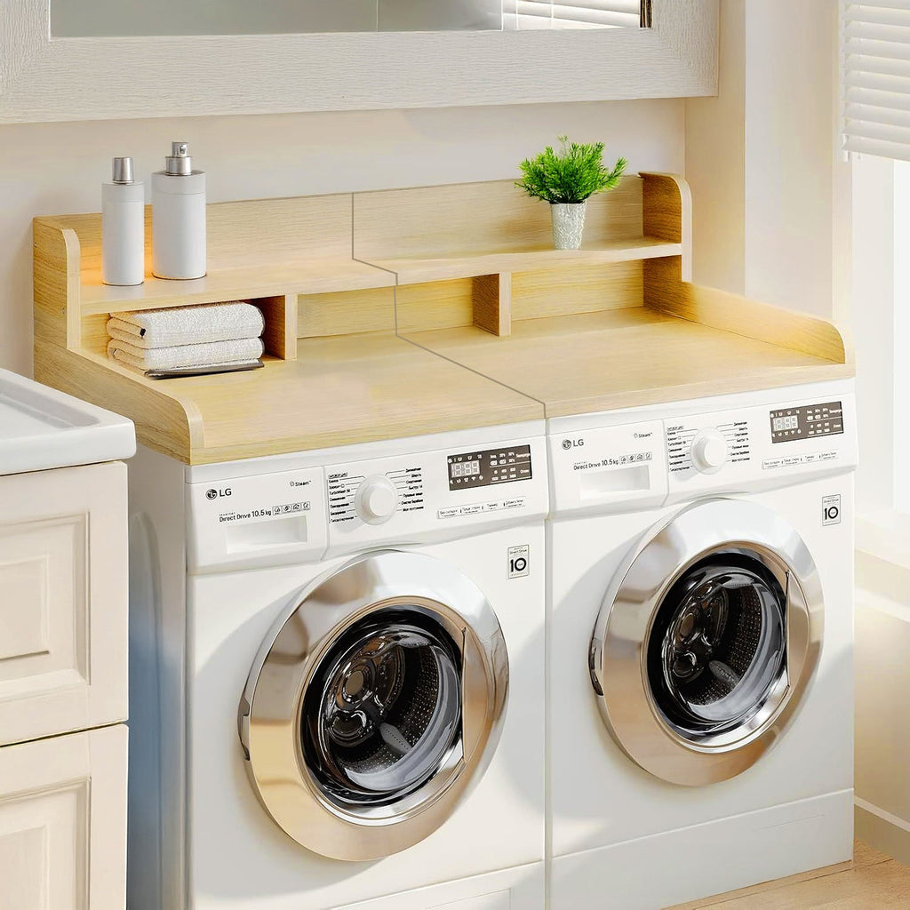 Washer Dryer Countertop with Non-slip Pads - Oak