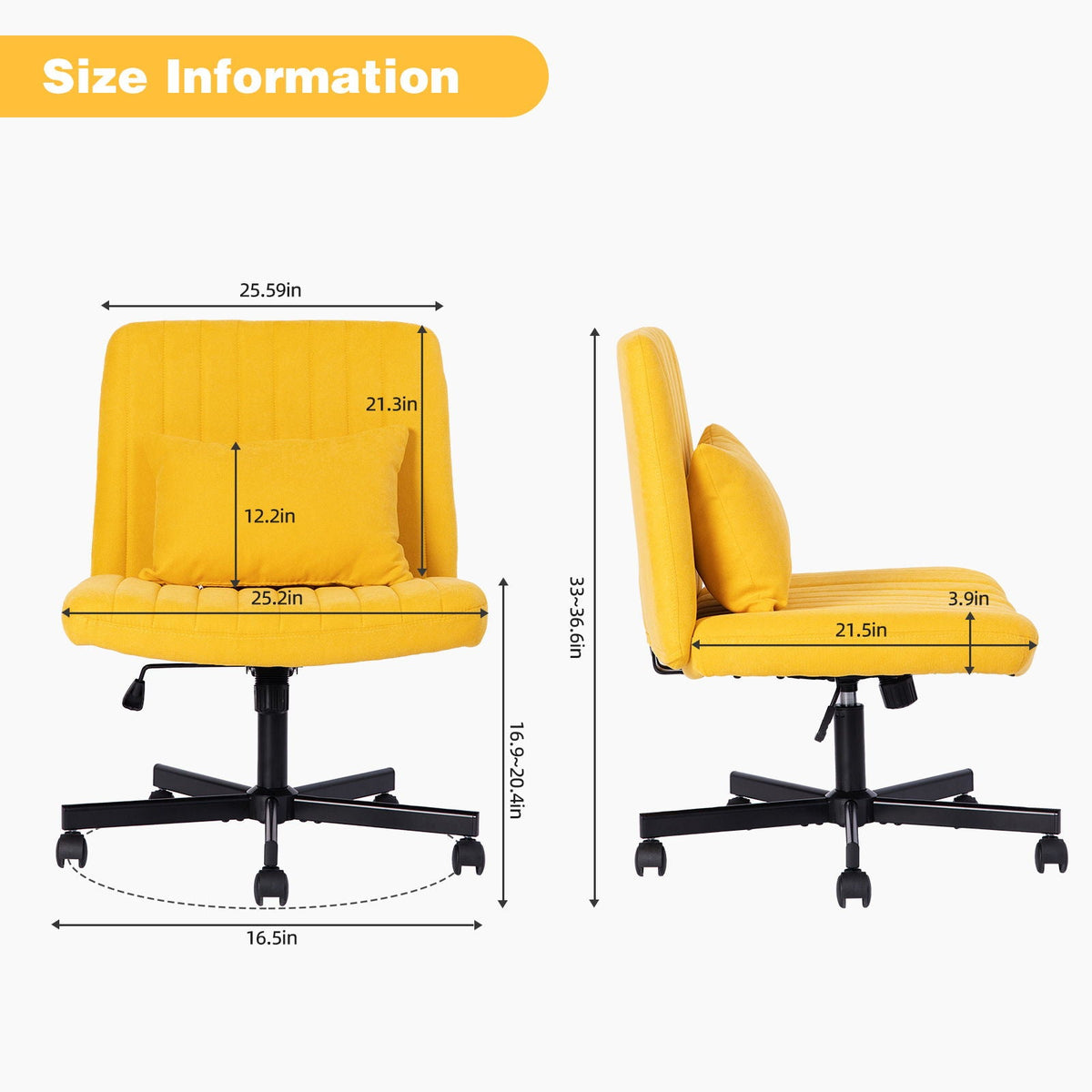 Criss Cross Office Chair with Adjustable Height – Ergonomic Design