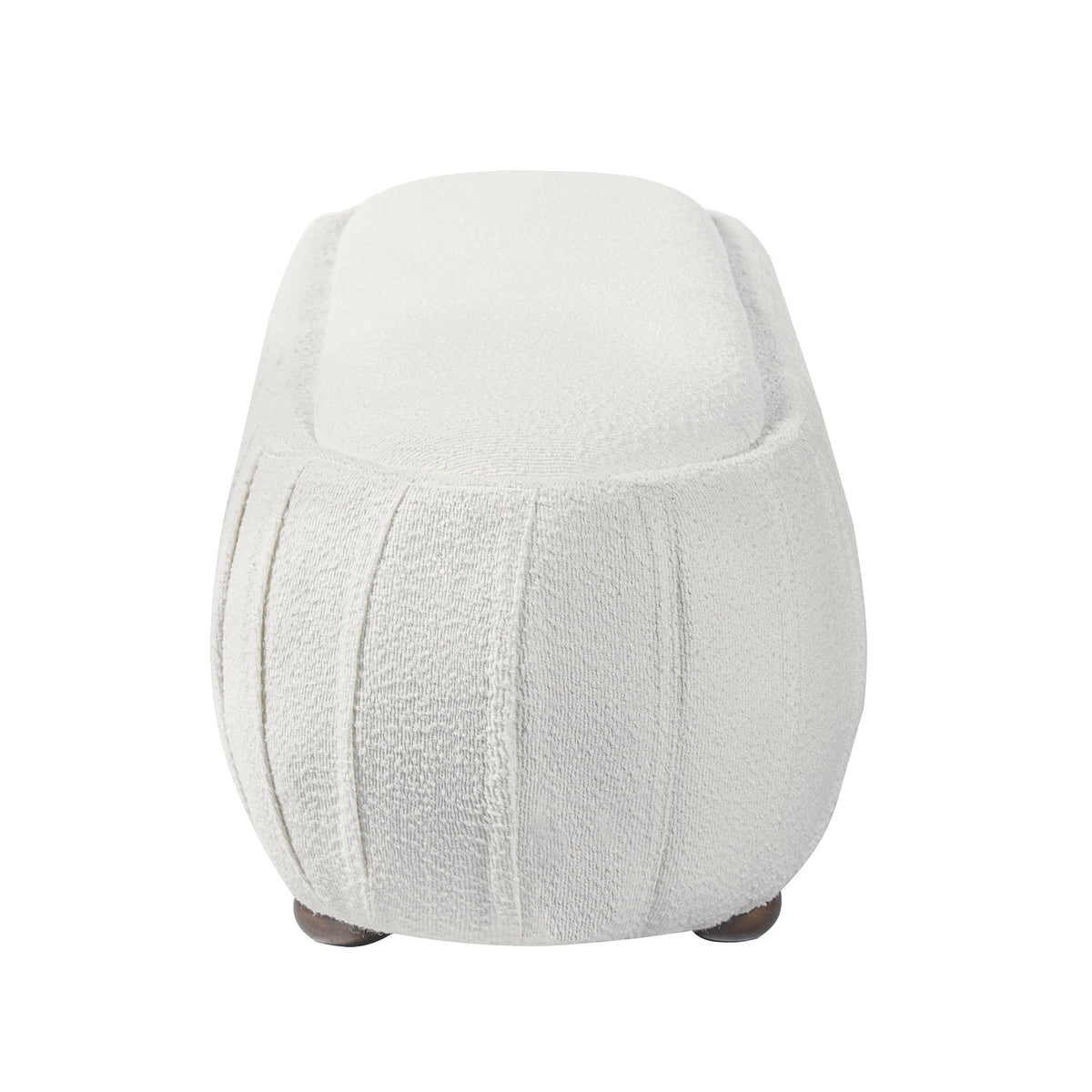 Upholstered Ottoman, Oval Shape