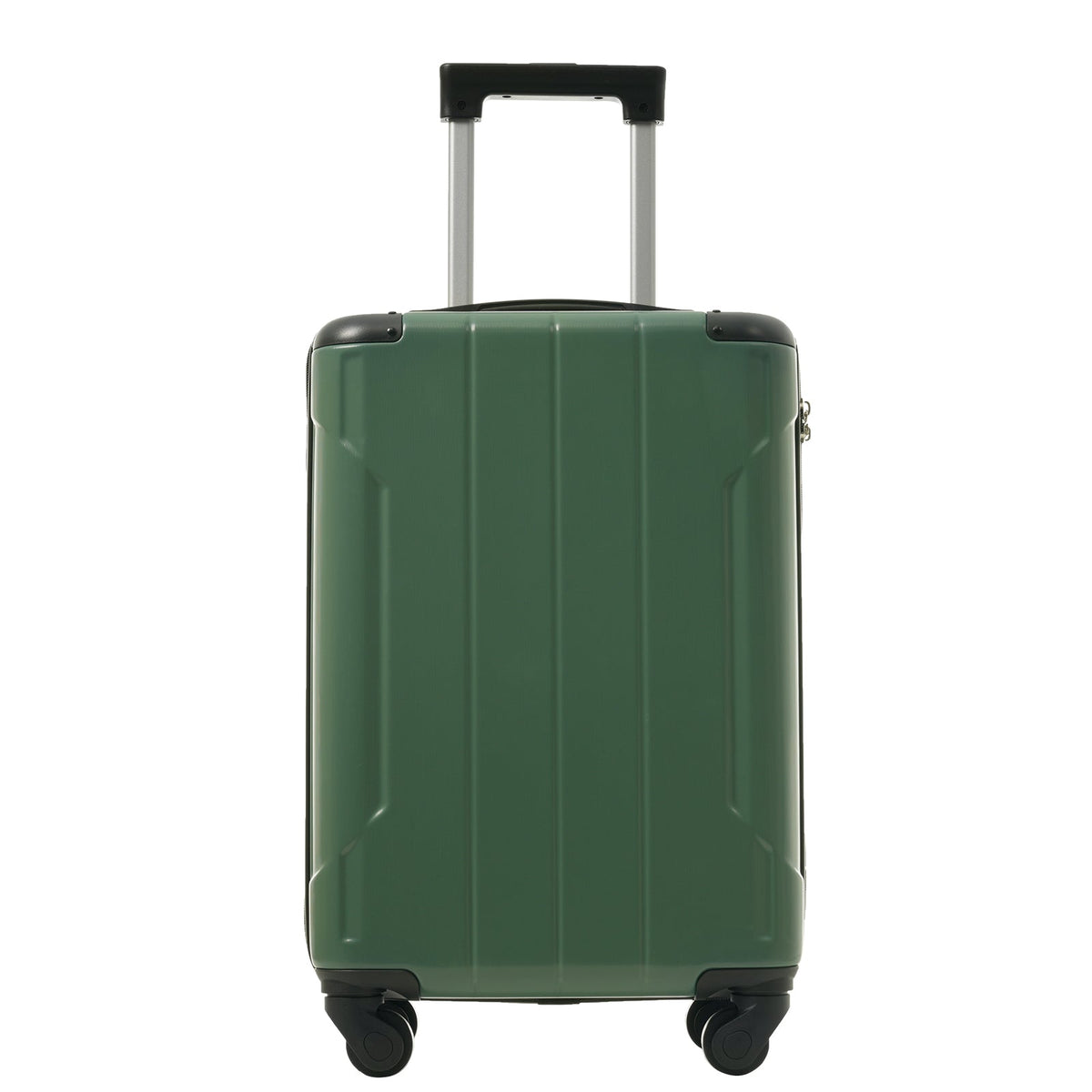 20-Inch Hardshell Carry-On Luggage with Spinner Wheels - Black