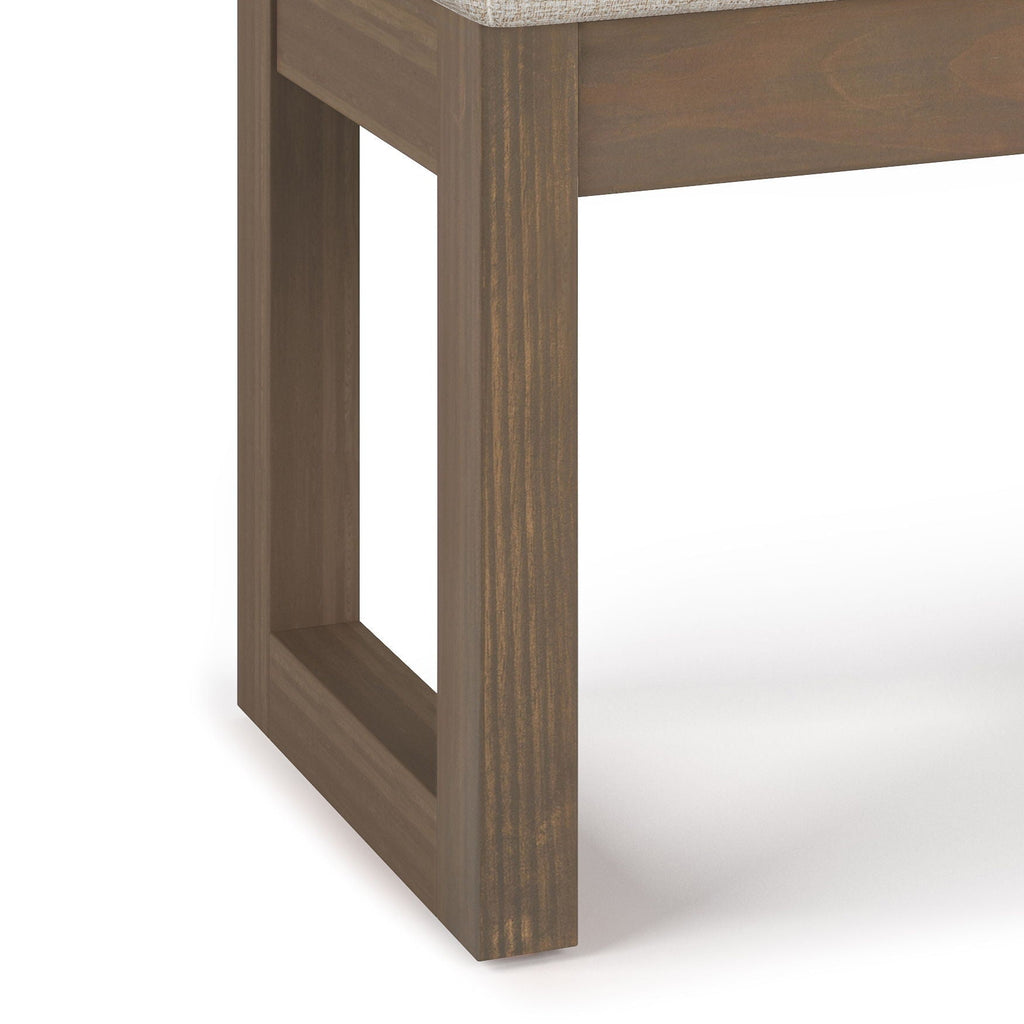 Milltown Upholstered Ottoman Bench with Versatile Design - Multiple Colors