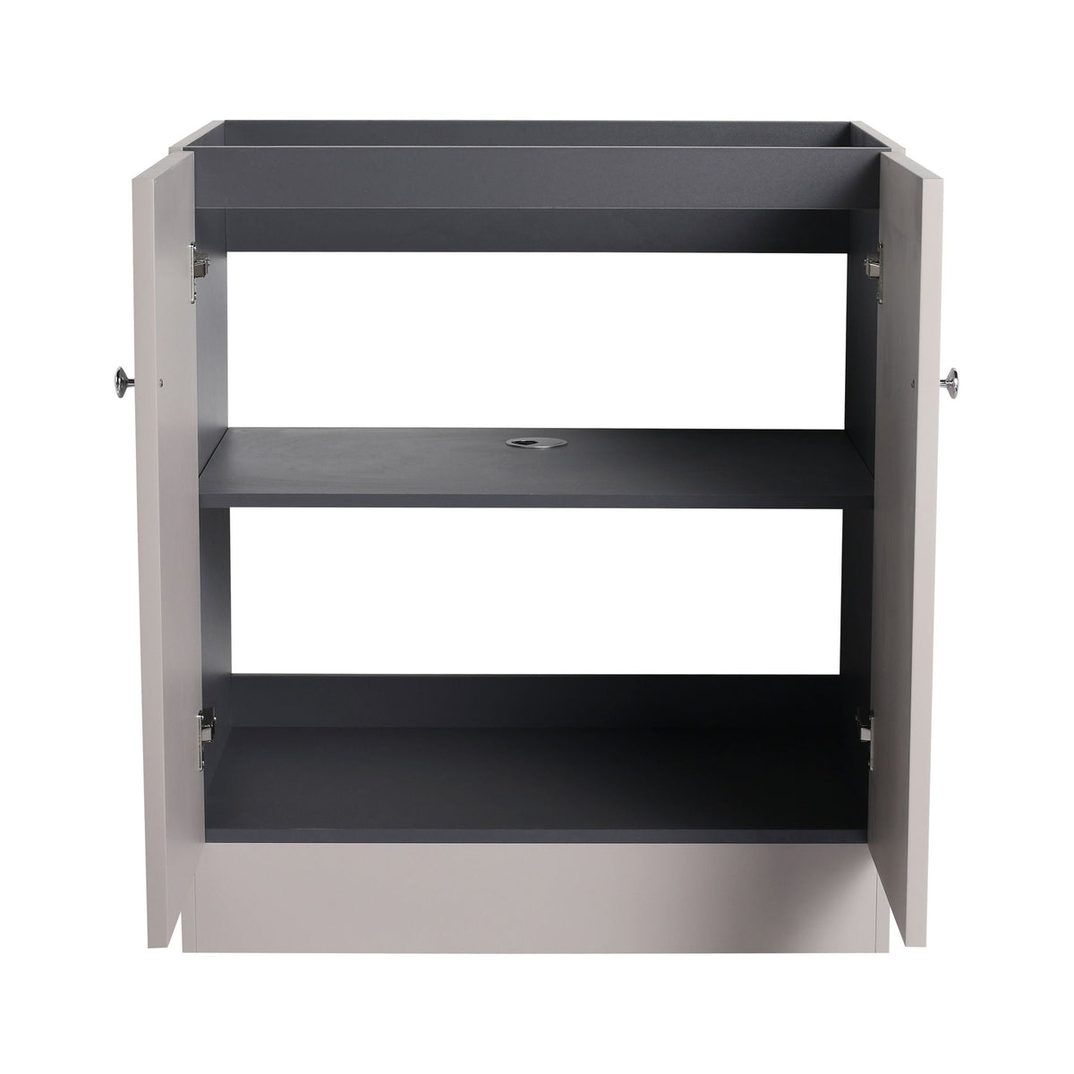Modern Freestanding Bathroom Vanity with Soft Close Cabinet Doors - Pearl Silver, White, or Dark Green