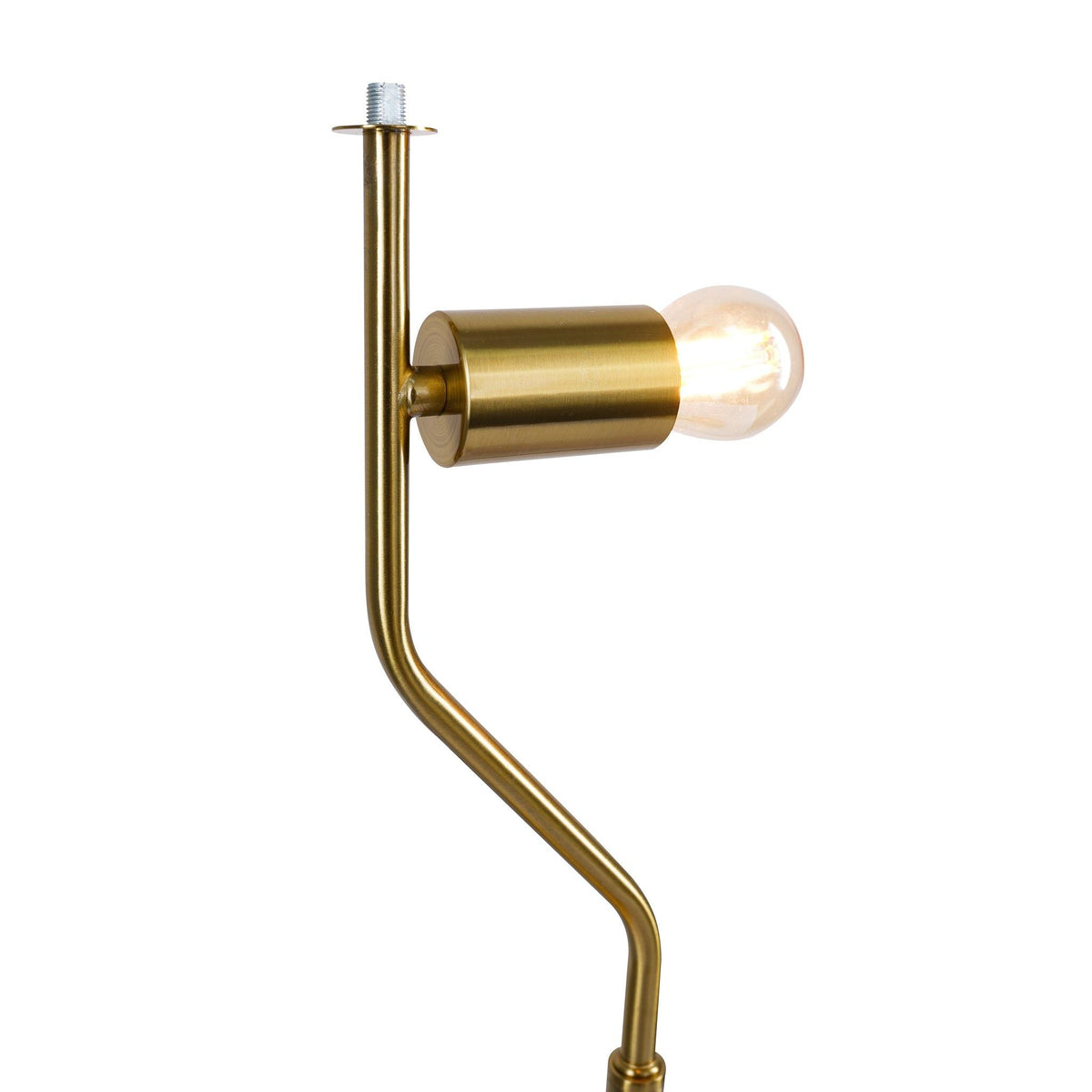 Gold Table Lamp with Dimmable Feature - Black Shade