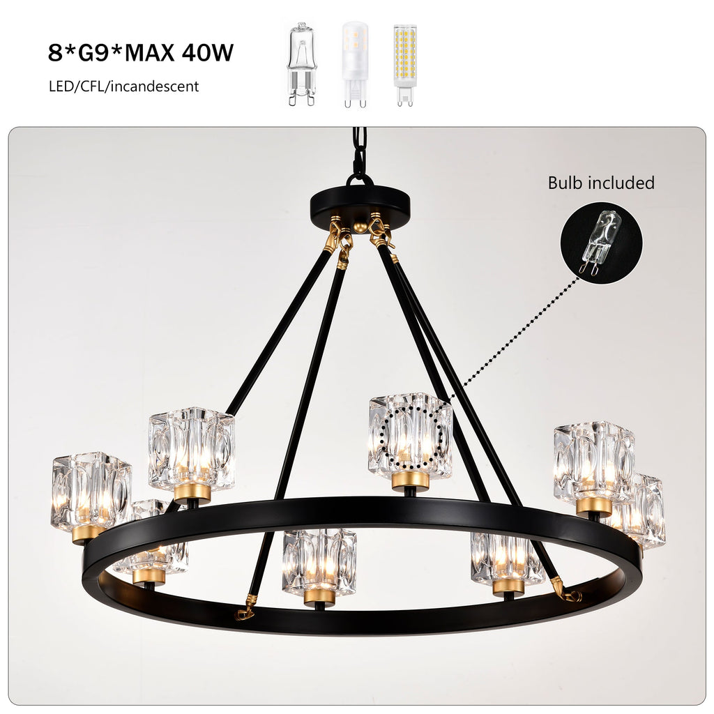 Matte Living Room Lighting with Modern Metal Finish - Gold & Matte Black