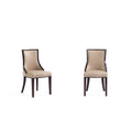 Grand Dining Chair Set with Solid Beech Wood Frame - Beige or Gray