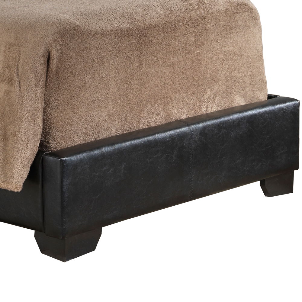 Elegant Platform Bed with Upholstered Finish - Multiple Colors