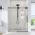 56-60"W x 72"H Frameless Single Sliding Shower Door