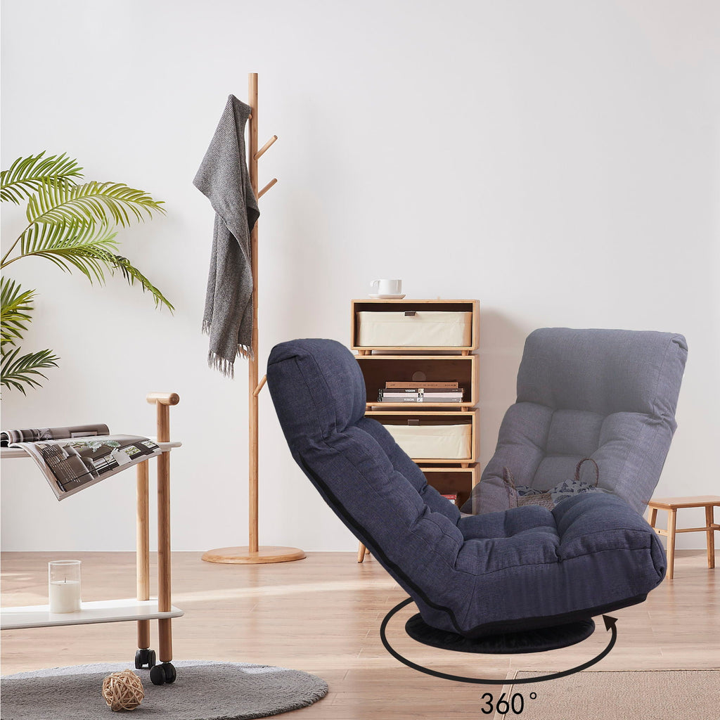 Adjustable Japanese Reclining Floor Chair Sofa With Metal Frame