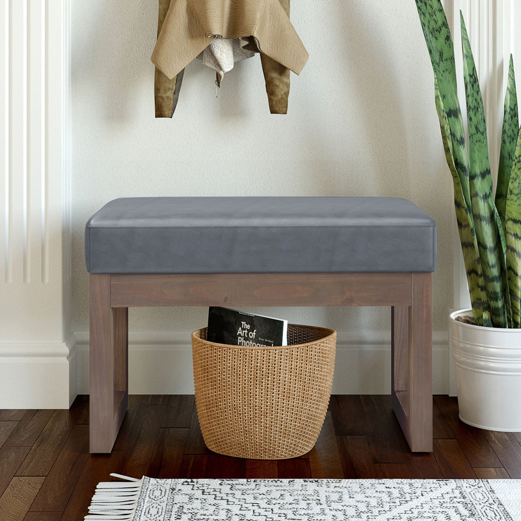 Milltown Upholstered Ottoman Bench with Versatile Design - Multiple Colors
