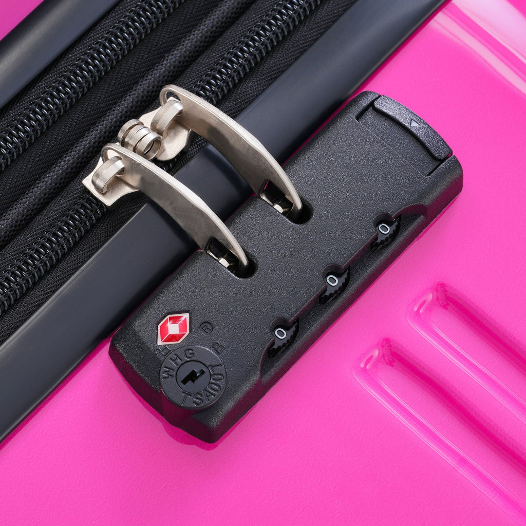 Gradient Color Hardshell Luggage Set with Spinner Wheels and TSA Lock – Light Blue or Purple