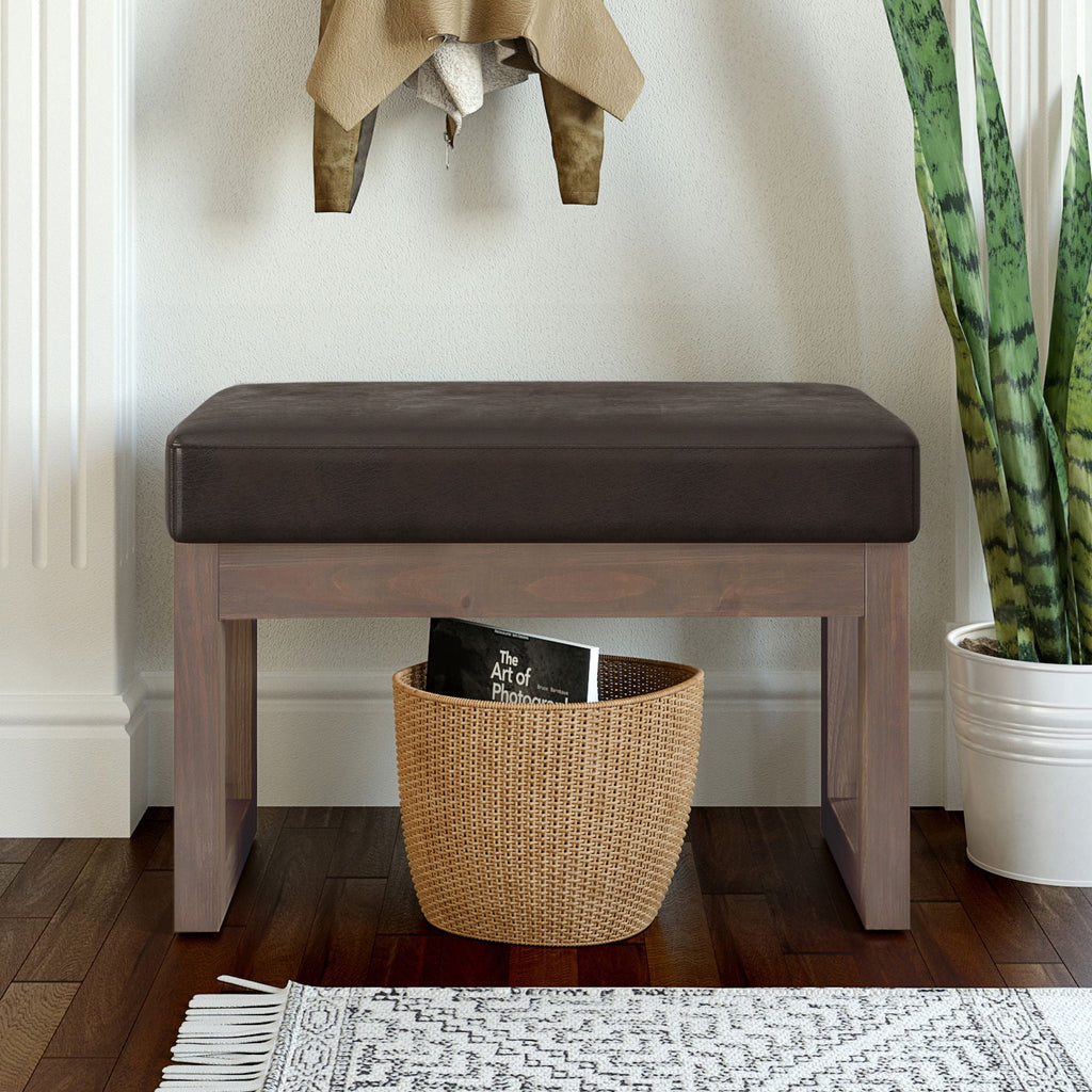 Milltown Upholstered Ottoman Bench with Versatile Design - Multiple Colors