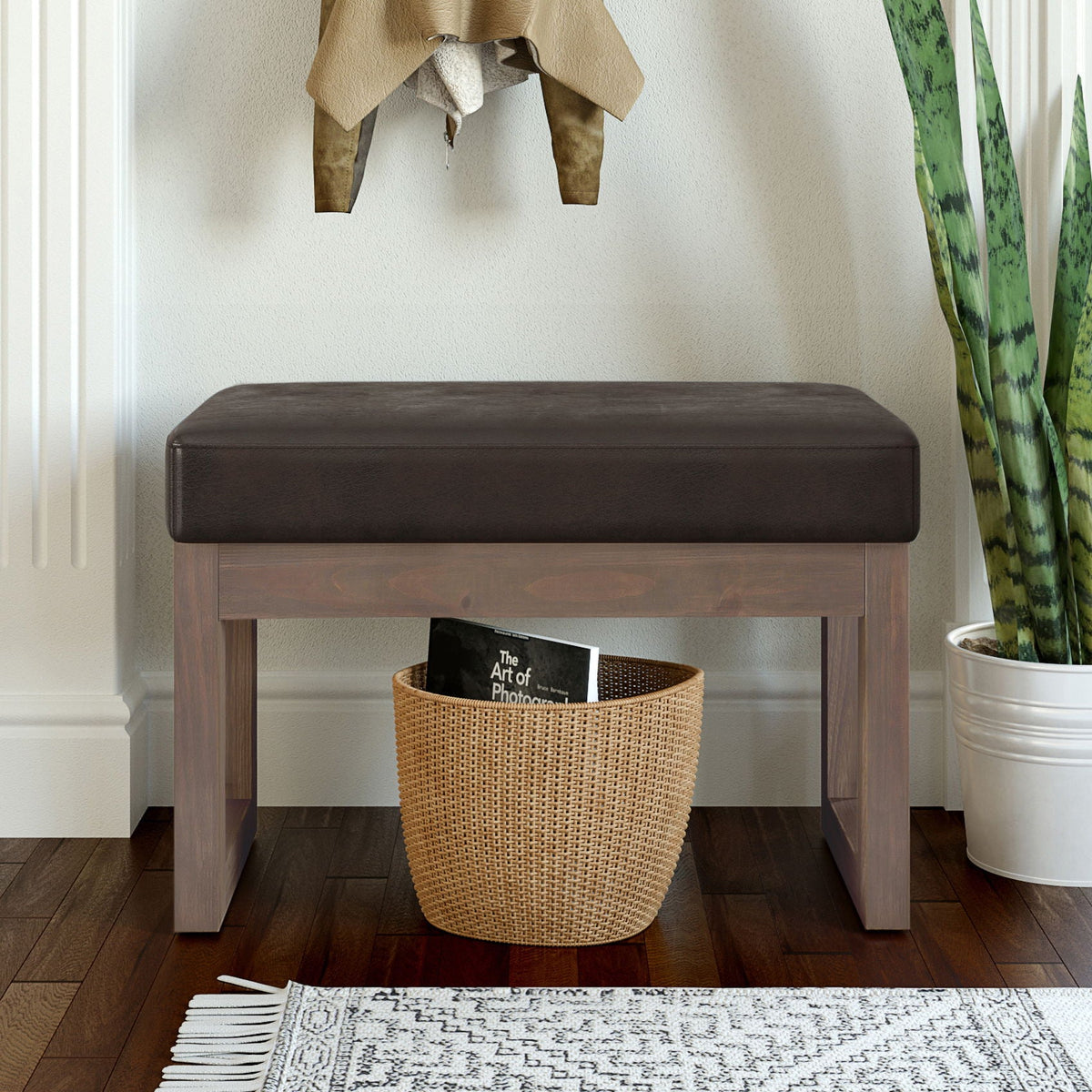 Milltown Upholstered Ottoman Bench with Versatile Design - Multiple Colors