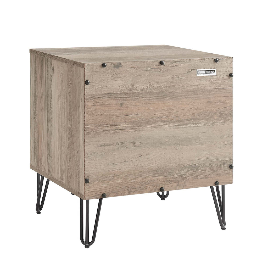 Dumbo Nightstand with 2 Drawers and Fluted Fronts – Multiple Colors