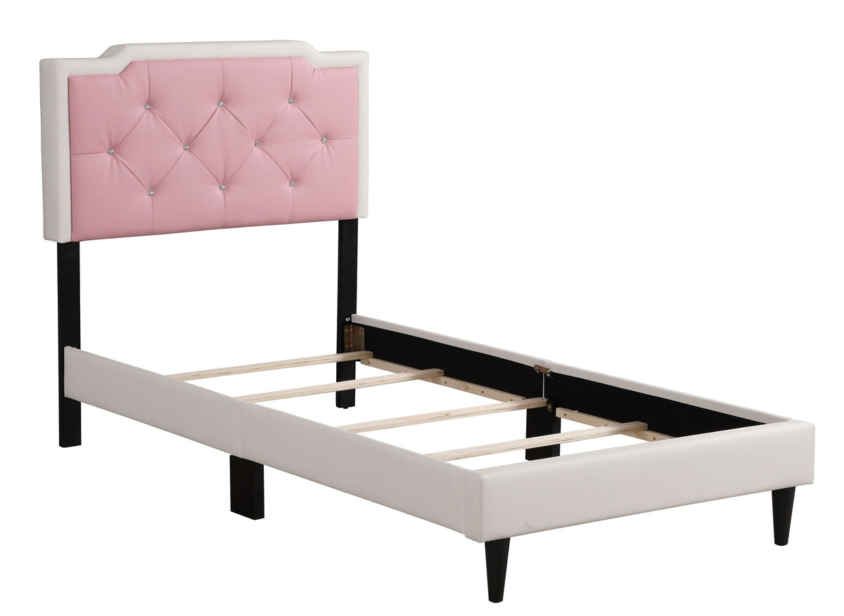 Button Tufted Upholstered Bed with Charming Design - Multiple Colors