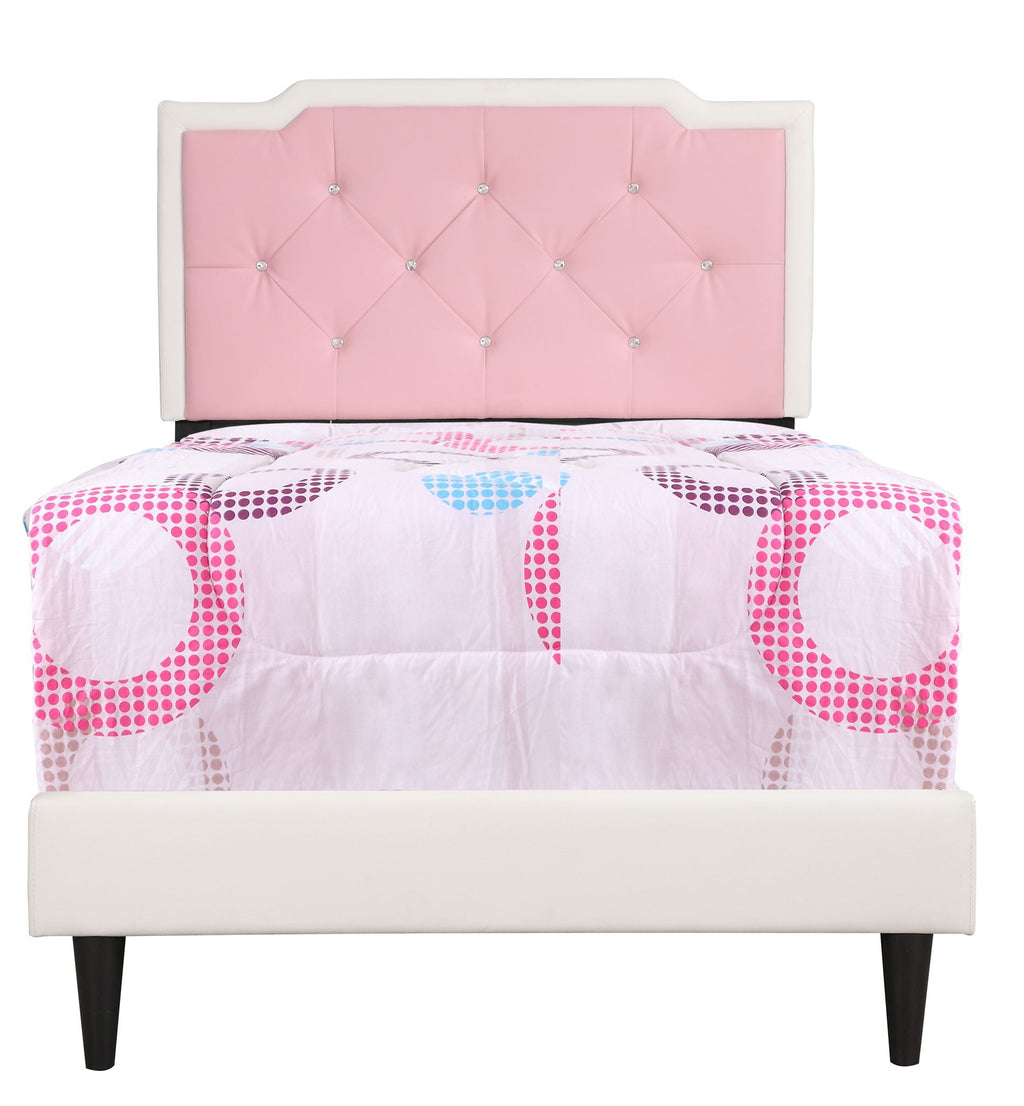 Button Tufted Upholstered Bed with Charming Design - Multiple Colors