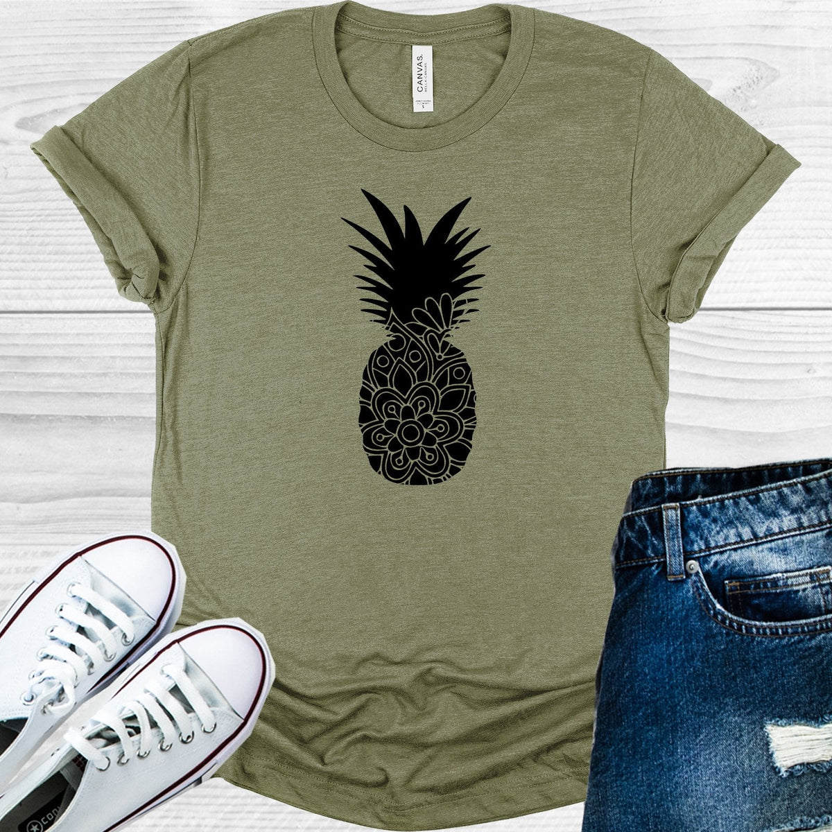 Pineapple Mandala Graphic Tee