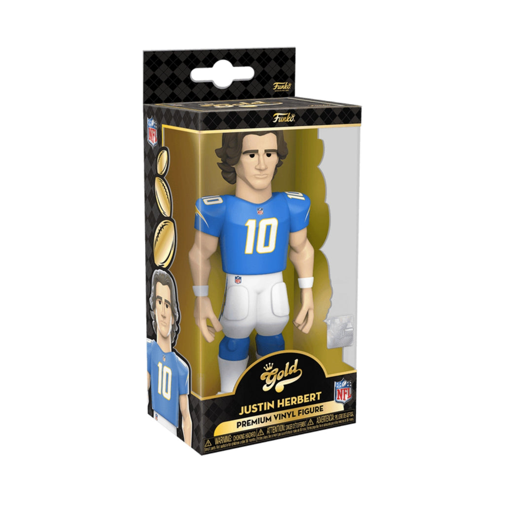 NFL Stars: Chargers Justin Herbert Funko  Pop 5 Vinyl Gold Figure