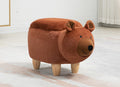 Blake the Bear Storage Ottoman with Solid Wood Legs - Faux Fur