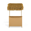 3-Piece Hawaiian Bar-Height Patio Set With Grass Canopy And Stools (SAK63047)