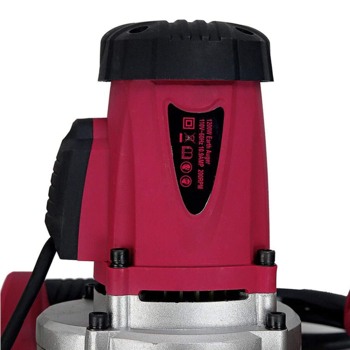 Heavy-Duty 1200W 1.6HP Electric Post Hole Digger Earth Auger With 4-Inch Bit (SAK25847)