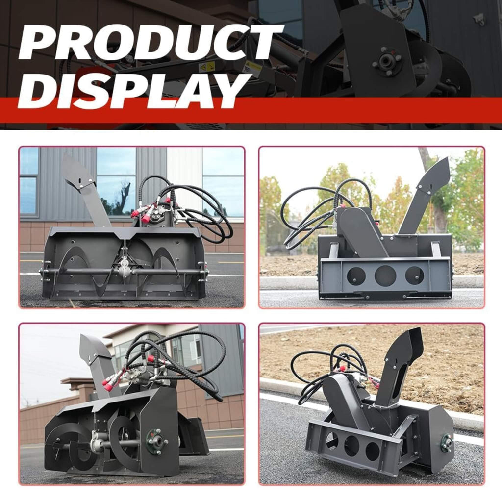 Heavy-Duty 41-Inch Mini Snow Blower Skid Steer Attachment (SAK47692)