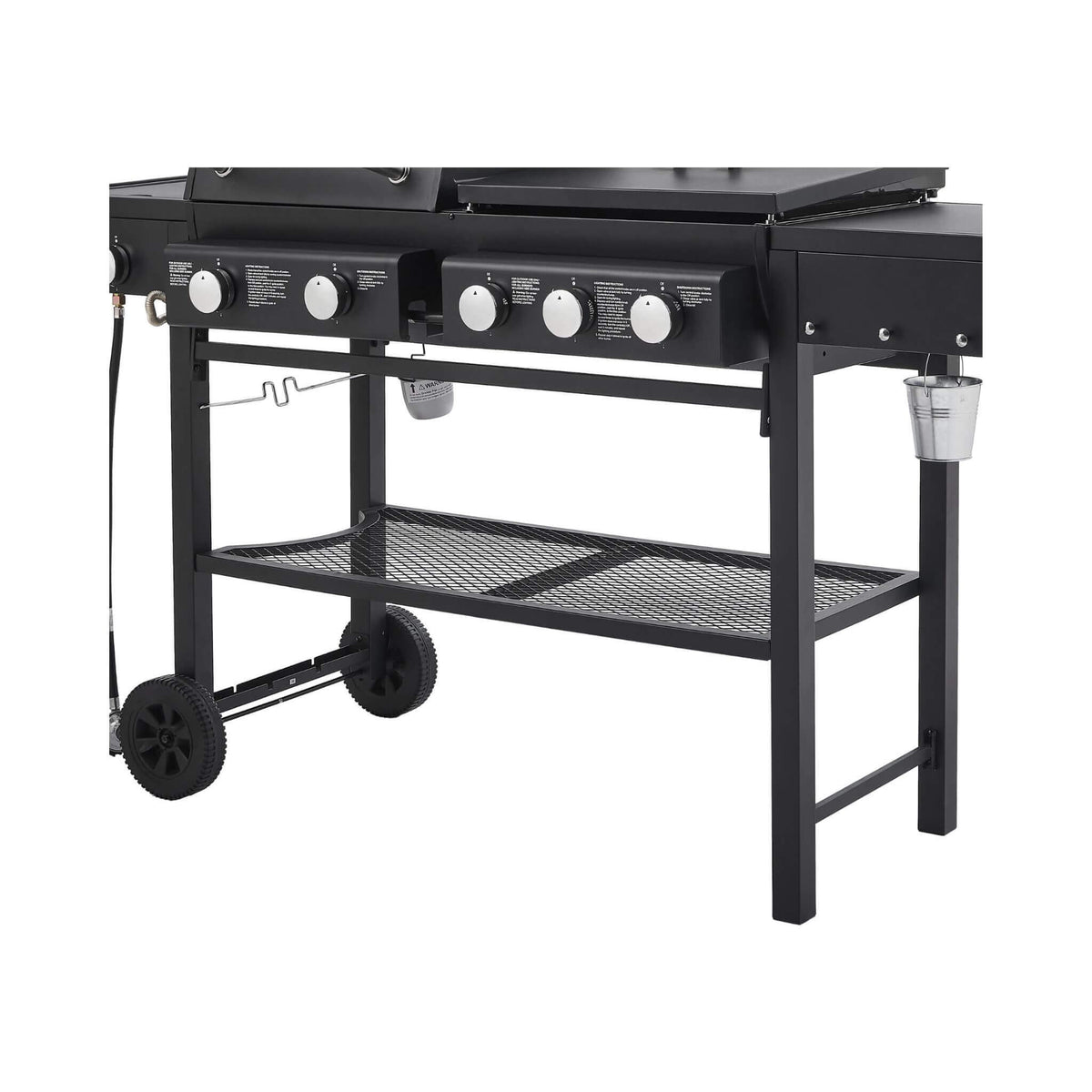 Heavy-Duty All-In-One Outdoor 5-Burner 56K BTU Liquid Propane Grill (SAK57124)