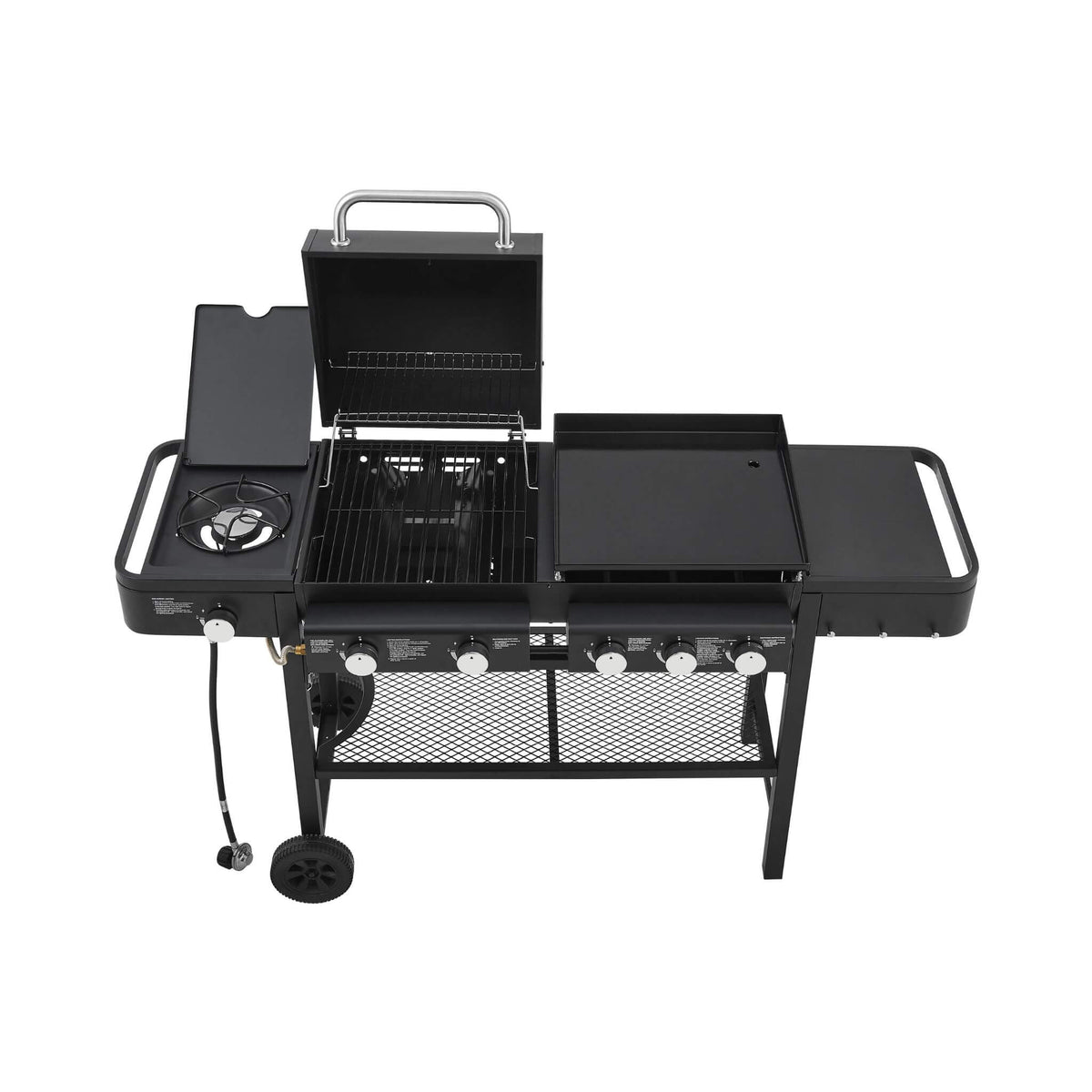 Heavy-Duty All-In-One Outdoor 5-Burner 56K BTU Liquid Propane Grill (SAK57124)