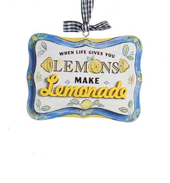 When life gives you lemons Ornament - Make Lemonade